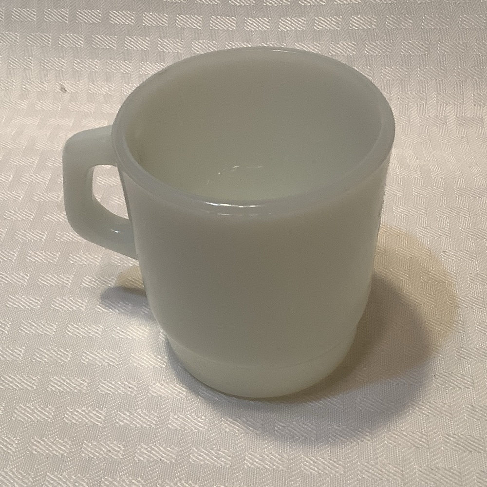Vintage Anchor Hocking White Ceramic Mug Made in USA